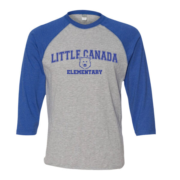 LAT - Baseball Fine Jersey Three-Quarter Sleeve Tee - Printed Logo Thumbnail