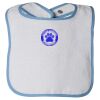 Infant Contrast Trim Terry Bib Thumbnail